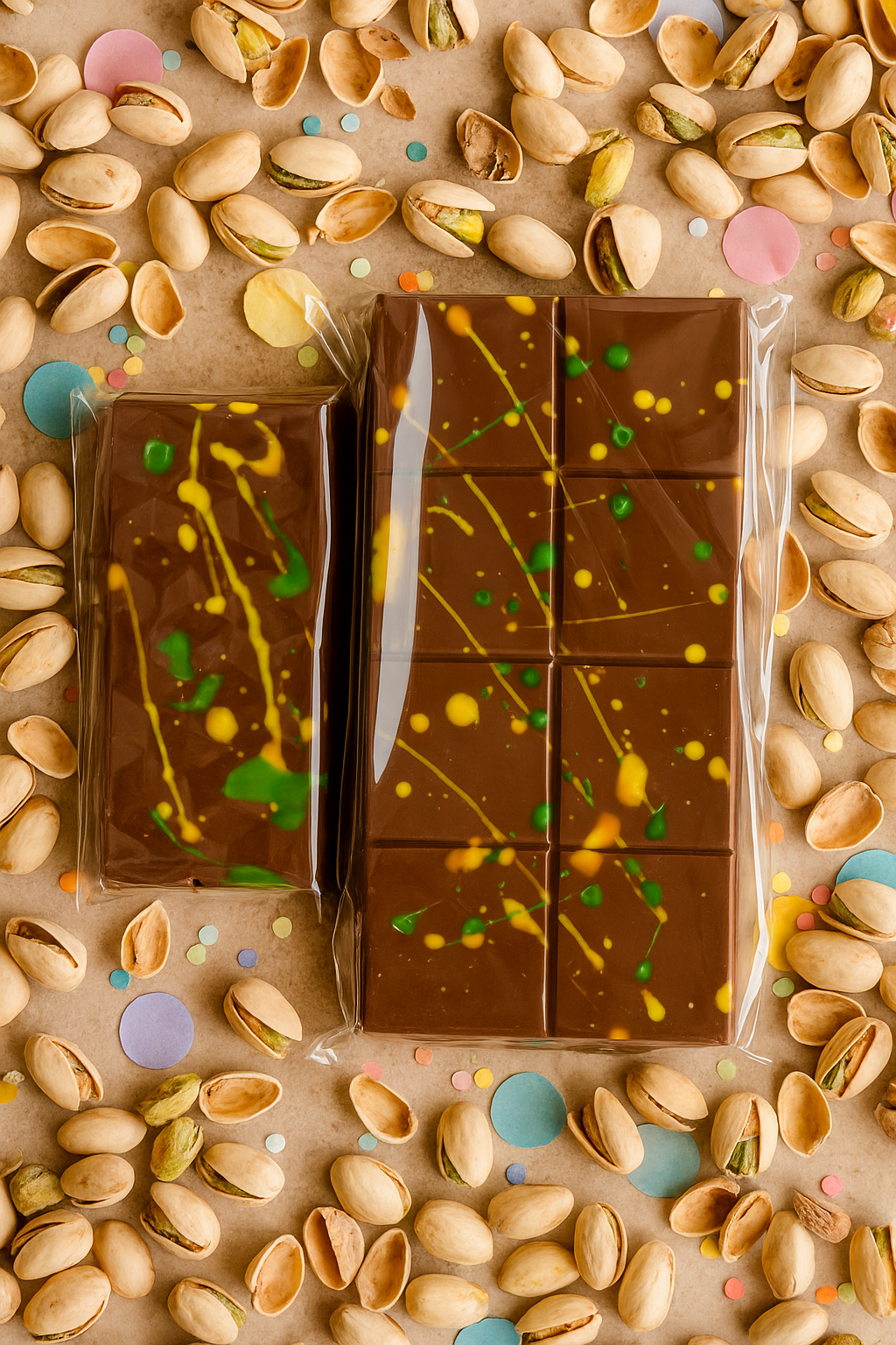 The Grandaddy XXL Dubai Chocolate Bar 550g - Belgian Milk Chocolate - Pistachio - Kunafa - Tahini