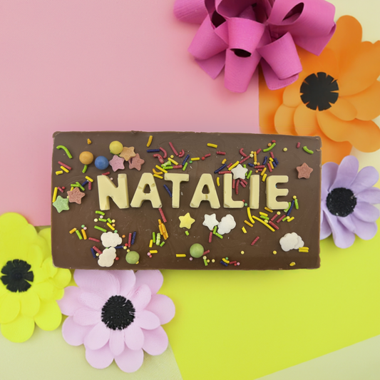 Dubai Chocolate With Personalised Name 200g - Perfect gift
