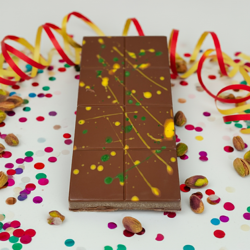 The Grandaddy XXL Dubai Chocolate Bar 550g - Belgian Milk Chocolate - Pistachio - Kunafa - Tahini