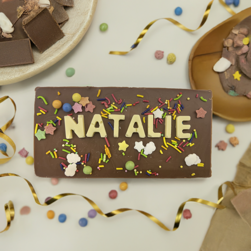Pistachio Viral Dubai Chocolate Bar With Personalised Name 200g