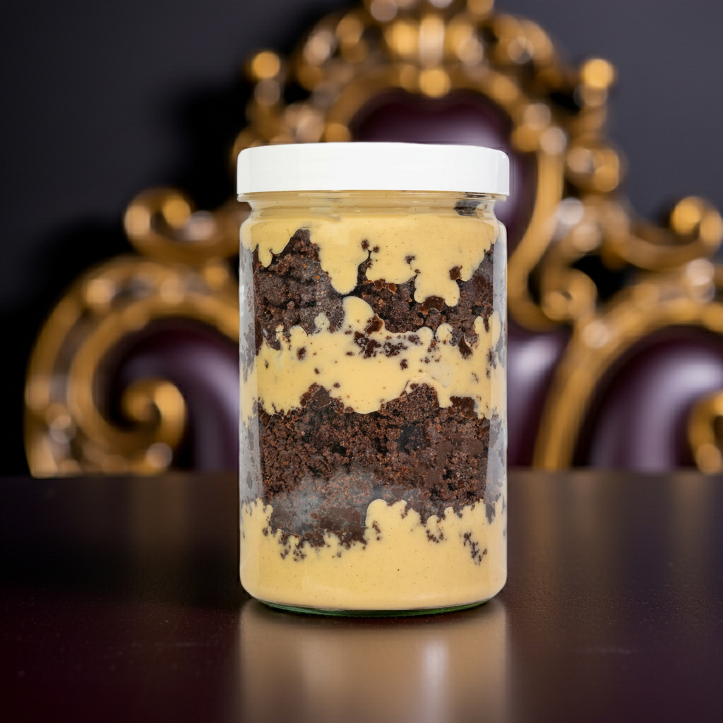 Kinder Brownie Cake Jar