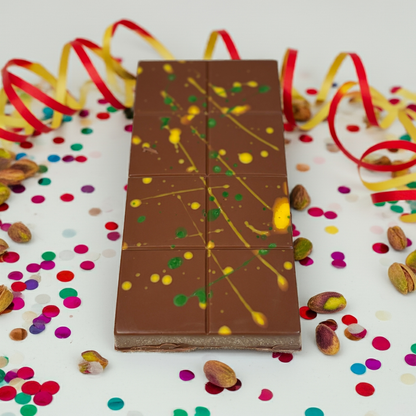 The Grandaddy XXL Dubai Chocolate Bar 550g - Belgian Milk Chocolate - Pistachio - Kunafa - Tahini